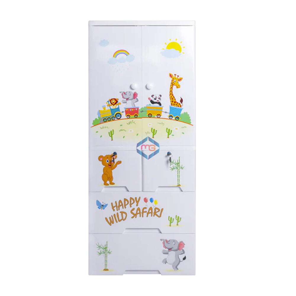 Kideez Wardrobe Happy Wild Safari 6 Layer - Madina Gift