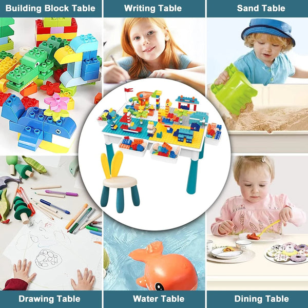 Kids Building Blocks Table with Chair & Learning Station Online in Karachi Pakistan madinagift.pk