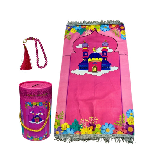 Kids' Islamic Prayer Set with Money Saving Box Madina Gift