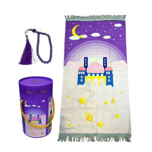 Kids' Islamic Prayer Set with Money Saving Box Madina Gift
