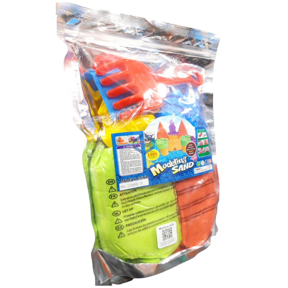 Kids Magic Modeling Sand Play Set 1256B-2 with Castle Molds & Tools Online in Pakistan Madina Gift