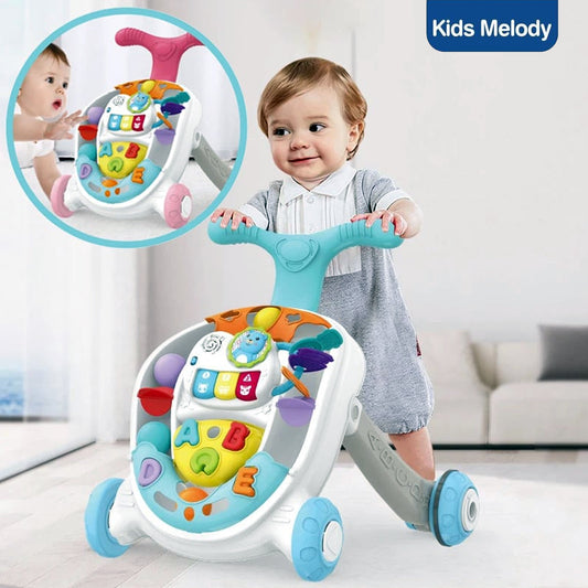 Kids Melody 6656 Musical Rolling Ball Multifunction Baby Walker With Music Madina Gift