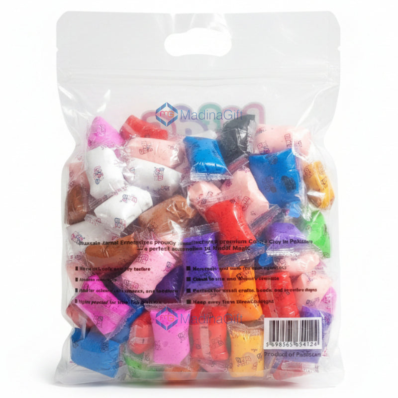 Kids Wish 12 Color Super Light Clay 100 Pcs Online in Pakistan Madina Gift