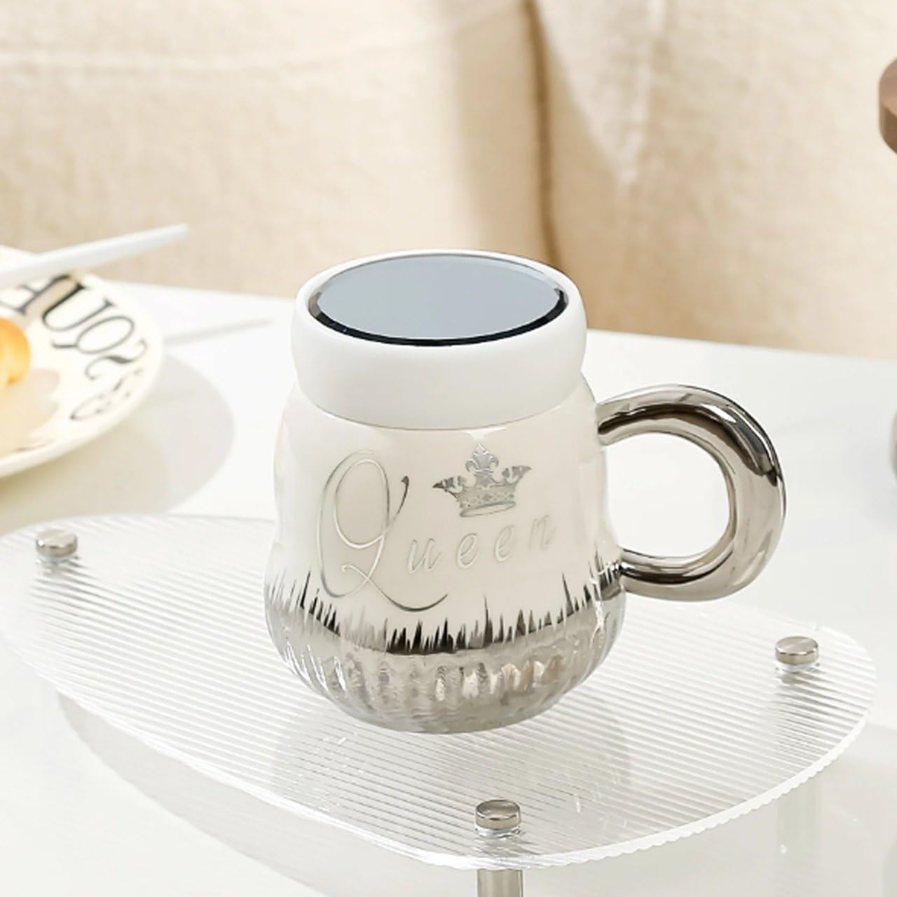 King & Queen Coffee Mug Set For Couples Madina Gift