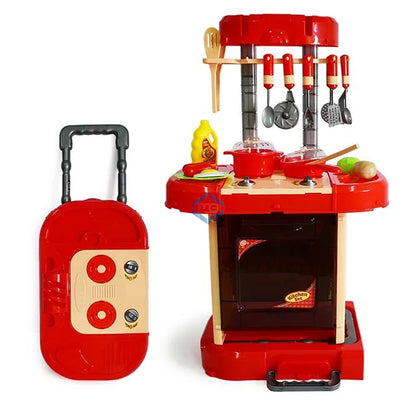 Cook Kitchen 3 in 1 Travel Suitcase Play Set - LY828 - Madina Gift