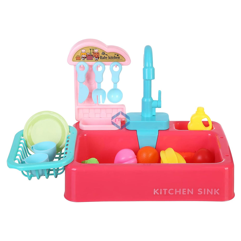 Feng Lin Kitchen Sink & Accessories - 20 Pieces Play Set - 6060 - Madina Gift