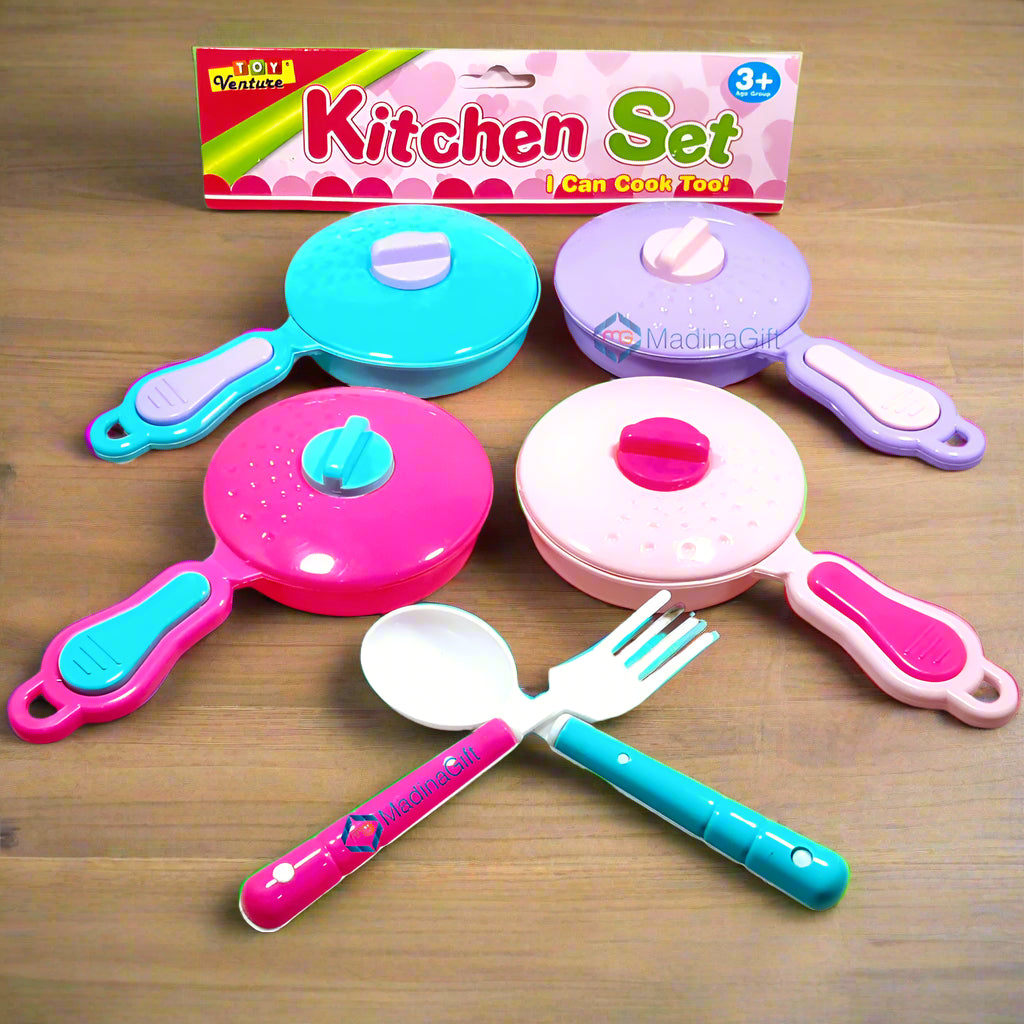 Toy Venture Kitchen Pans 6 Pieces Play Set For Kids Madina Gift