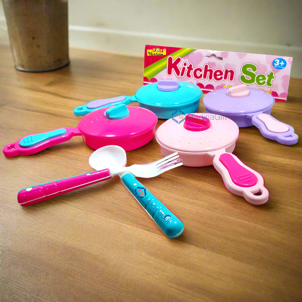 Toy Venture Kitchen Pans 6 Pieces Play Set For Kids Madina Gift
