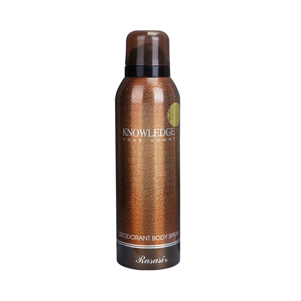 Rasasi Knowledge Deodorant Body Spray For Men Madina Gift
