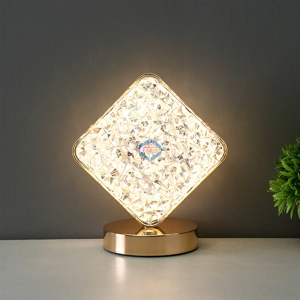 LED Crystal Diamond Table Lamp Madina Gift