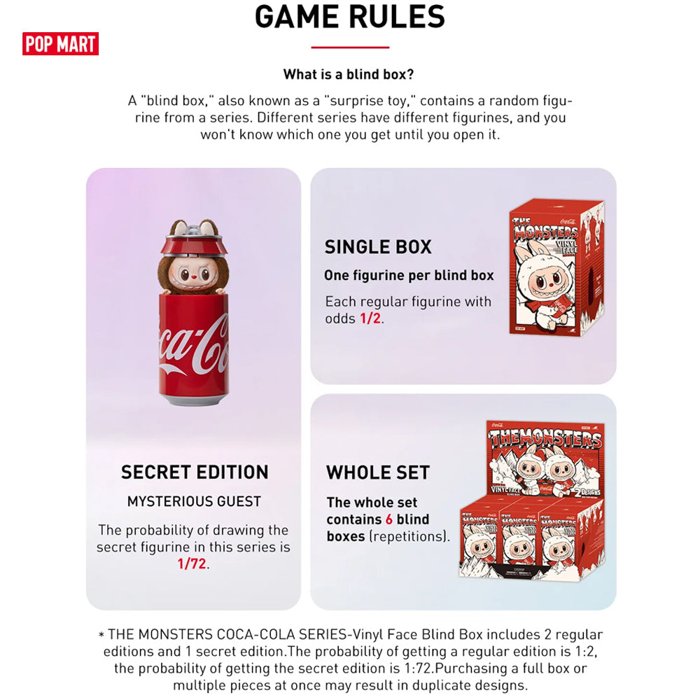 POP MART LABUBU THE MONSTERS COCA COLA Series in Pakistan Madina Gift