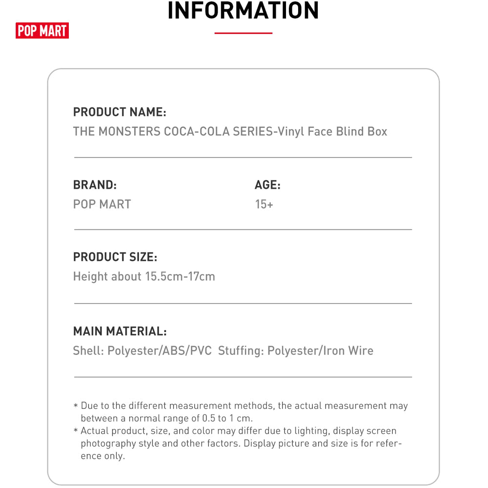 POP MART LABUBU THE MONSTERS COCA COLA Series in Pakistan Madina Gift