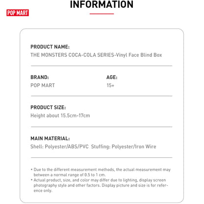 POP MART LABUBU THE MONSTERS COCA COLA Series in Pakistan Madina Gift