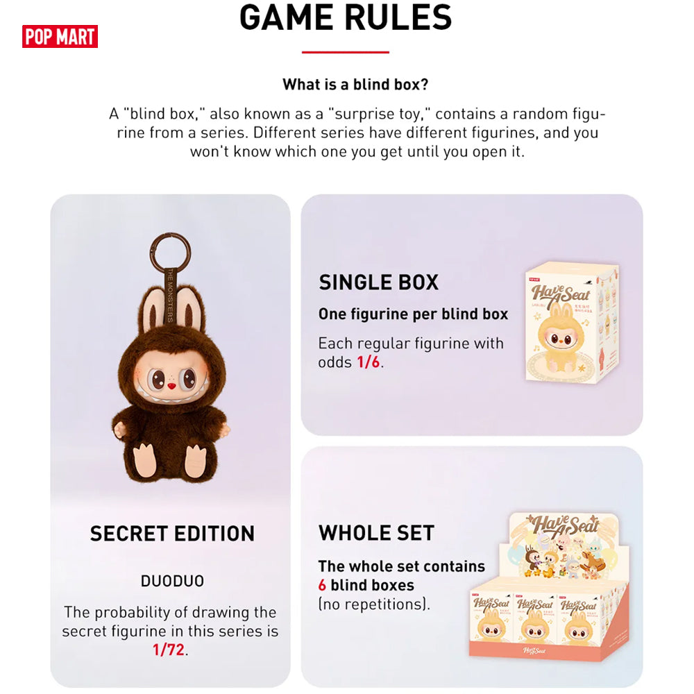 POP MART LABUBU THE MONSTERS Have A Seat in Pakistan Madina Gift