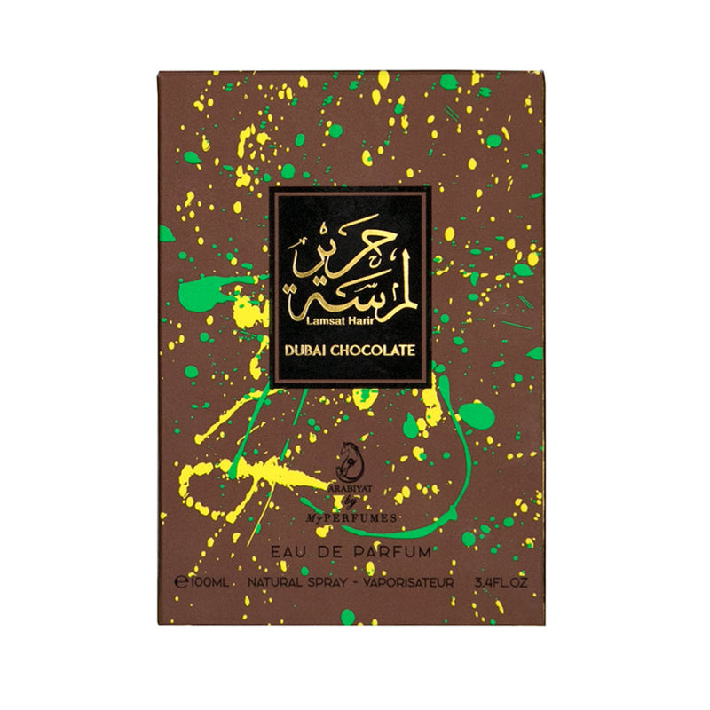 Lamsat Harir Dubai Chocolate Eau de Parfum 100 ML by Arabiyat My Perfumes Online in Karachi Pakistan Madina Gift