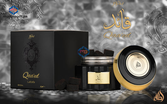 Introducing Bakhoor Qaaed from Lattafa, a luxurious and exclusive fragrance straight from the UAE. Experience the rich and captivating aroma of this 100 gram product, perfect for adding a touch of elegance to any space. Elevate your senses with the finest in bakhoor.