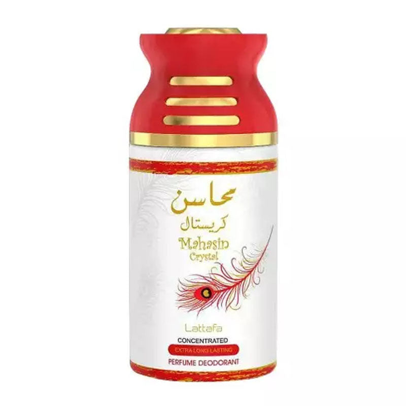 Lattafa Mahasin Crystal Body Spray - 250ml Madina Gift