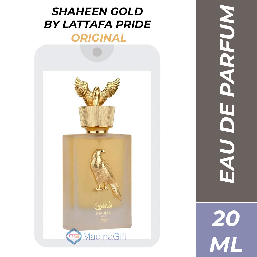 Original Lattafa Pride Shaheen Gold Pocket Perfume 20ml - Madina Gift