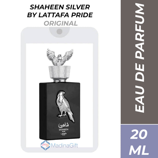 Original Lattafa Pride Shaheen Silver Pocket Perfume 20ml - Madina Gift