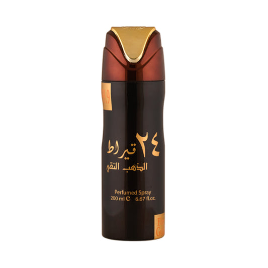 Lattafa 24 Cart Pure Gold Dedorant Spray - Madina Gift