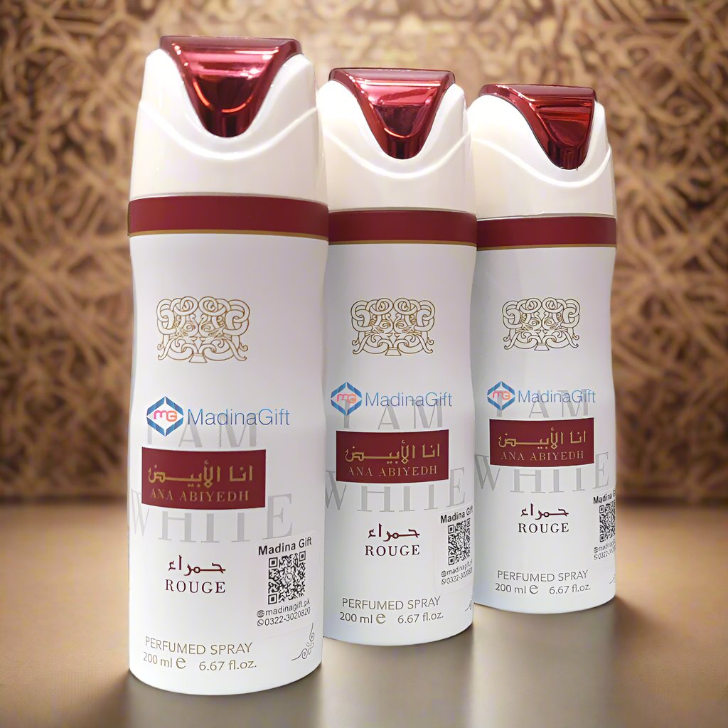 Lattafa Ana Abiyedh I AM White Rouge Deodorant Spray For Men Madina Gift