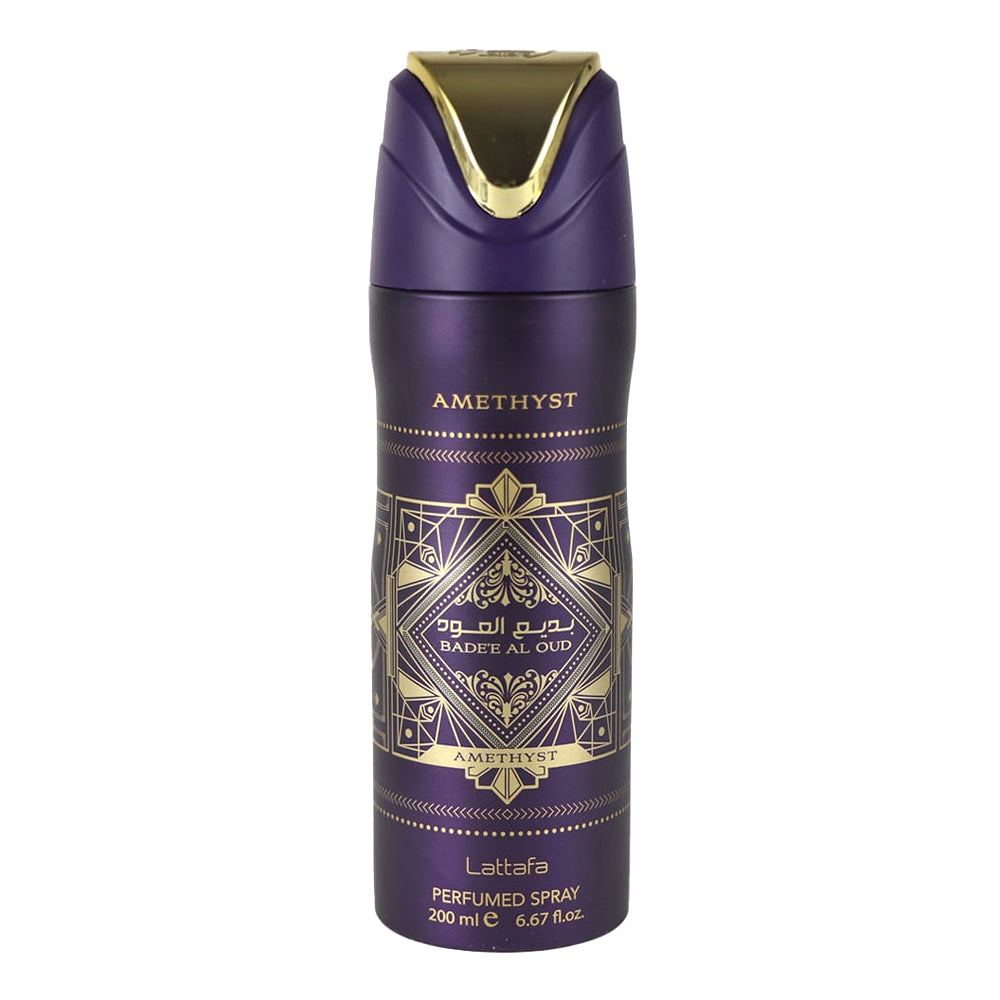 Lattafa Bade'e Al Oud Amethyst Deodorant Spray Madina Gift