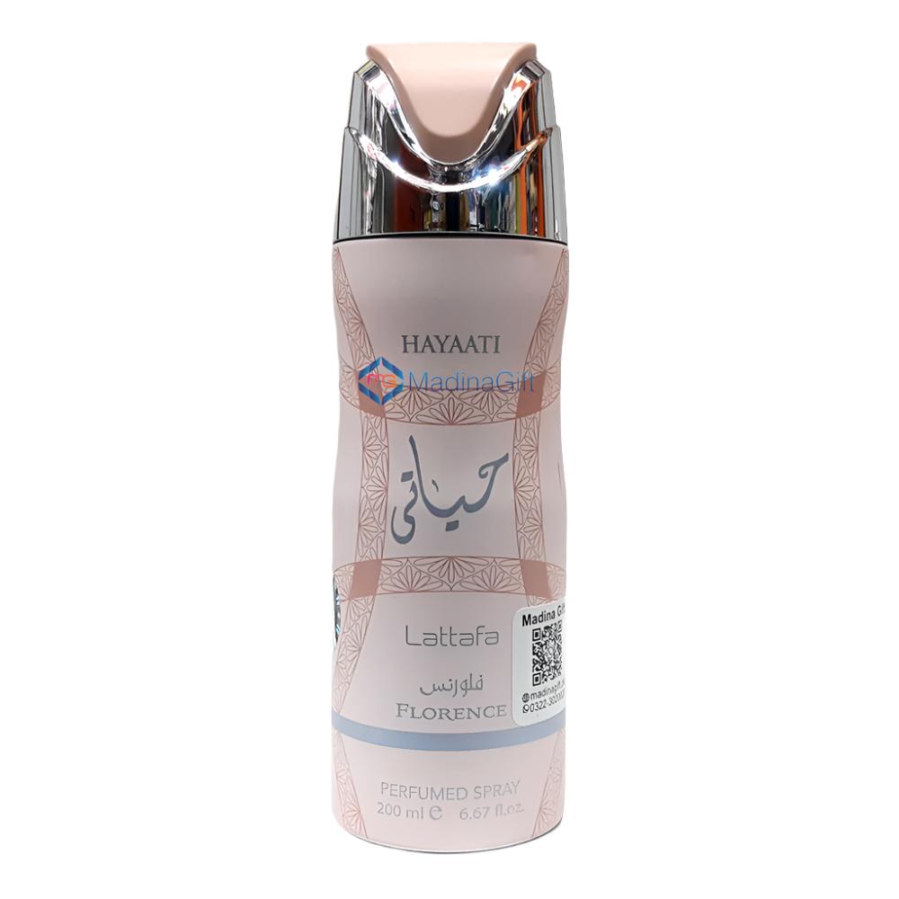 Lattafa Hayaati Florence Deodorant Spray For Women Madina Gift