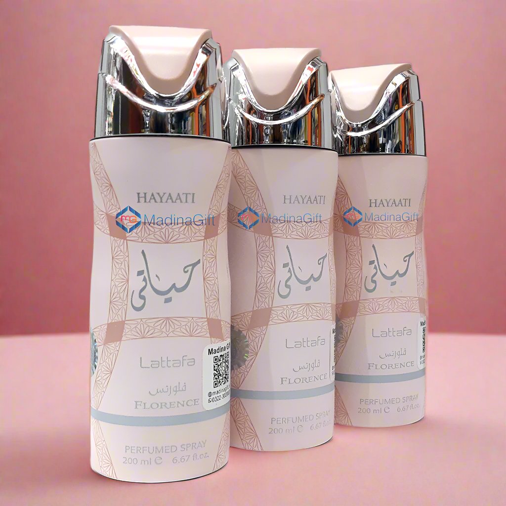 Lattafa Hayaati Florence Deodorant Spray For Women Madina Gift