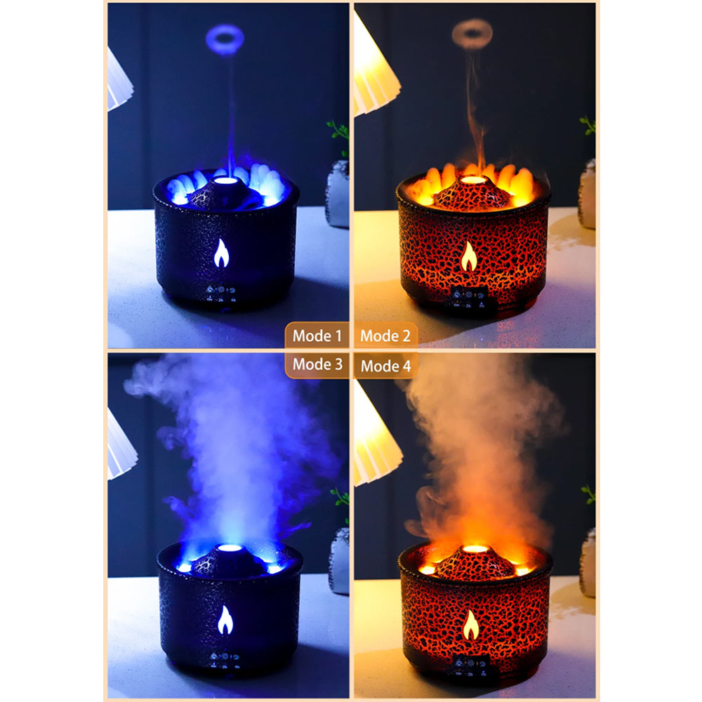 Volcano Diffuser - the ultimate addition to your space! With its stunning fogging feature, it's sure to leave everyone in awe. Perfect for your home, office, yoga, gym and study sessions, or even as a thoughtful gift for your loved ones. Get yours now and experience the magic of the Flame Diffuser! madina gift