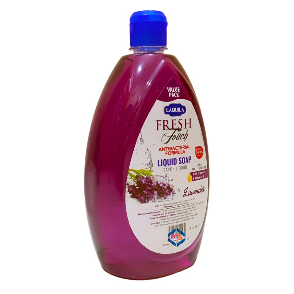 Laquila Lavender Fresh Touch Liquid Soap 1000 ML Value Pack Madina Gift