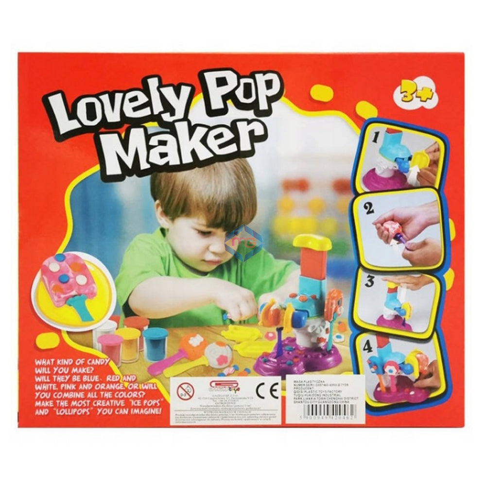 Lovely Pop Maker Play Dough - 6858B - Madina Gift