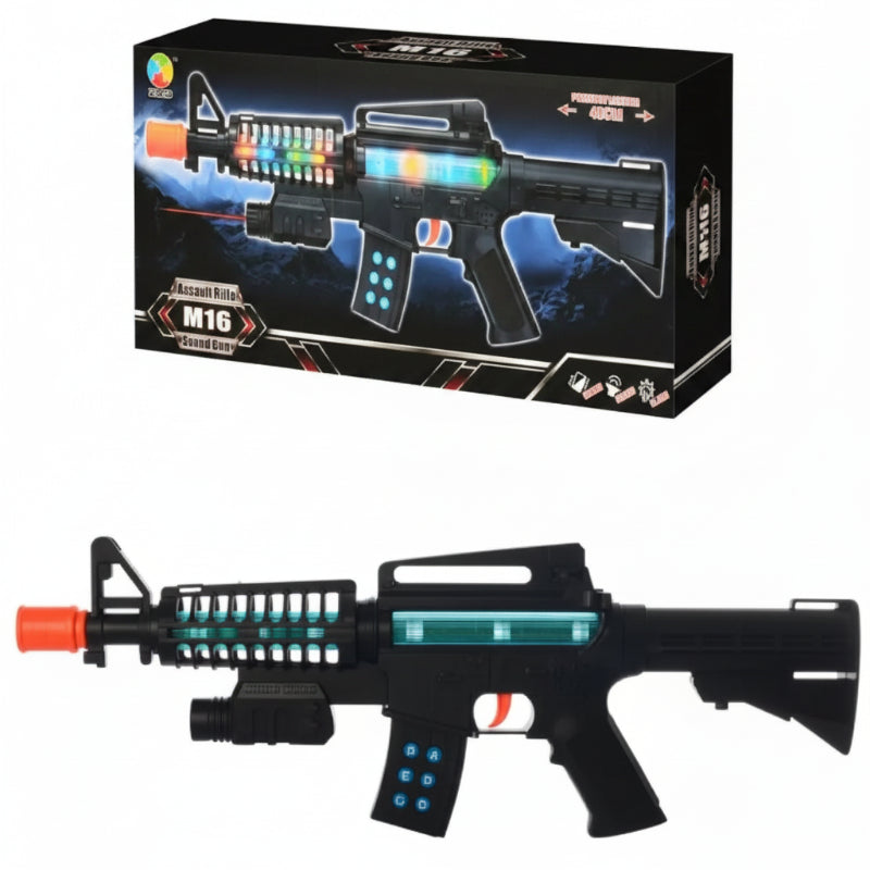 M16 Action Toy Gun with Light & Sound for Kids Buy Online in Pakistan Madina Gift