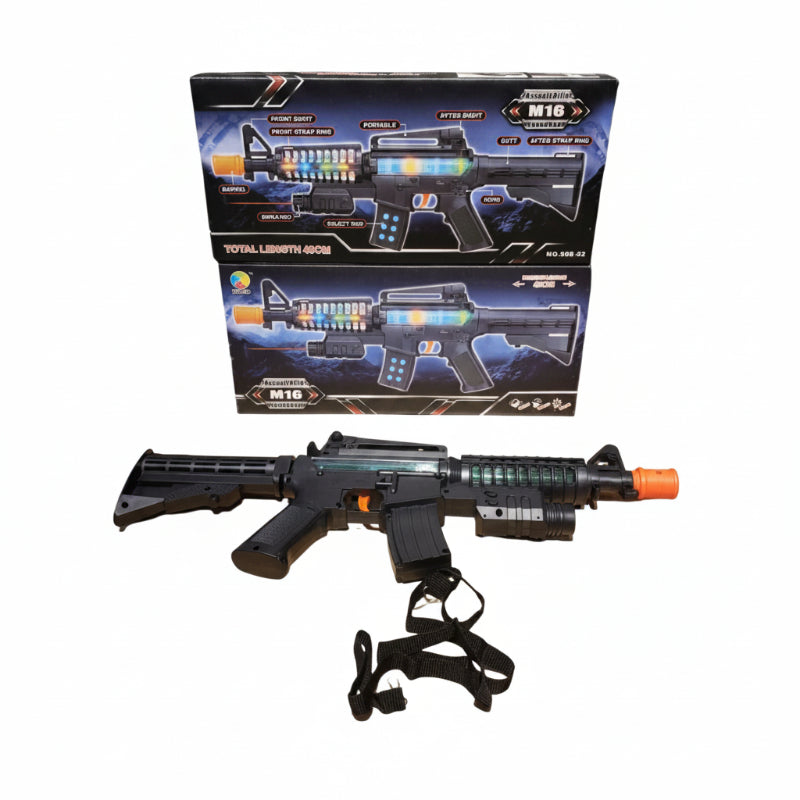 M16 Action Toy Gun with Light & Sound for Kids Buy Online in Pakistan Madina Gift