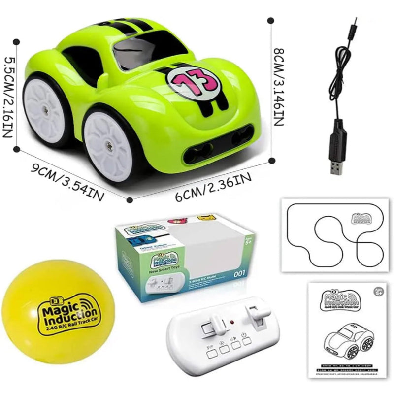 Magic Induction RC Rail Track Smart Car SQN-001 Online in Pakistan Madina Gift