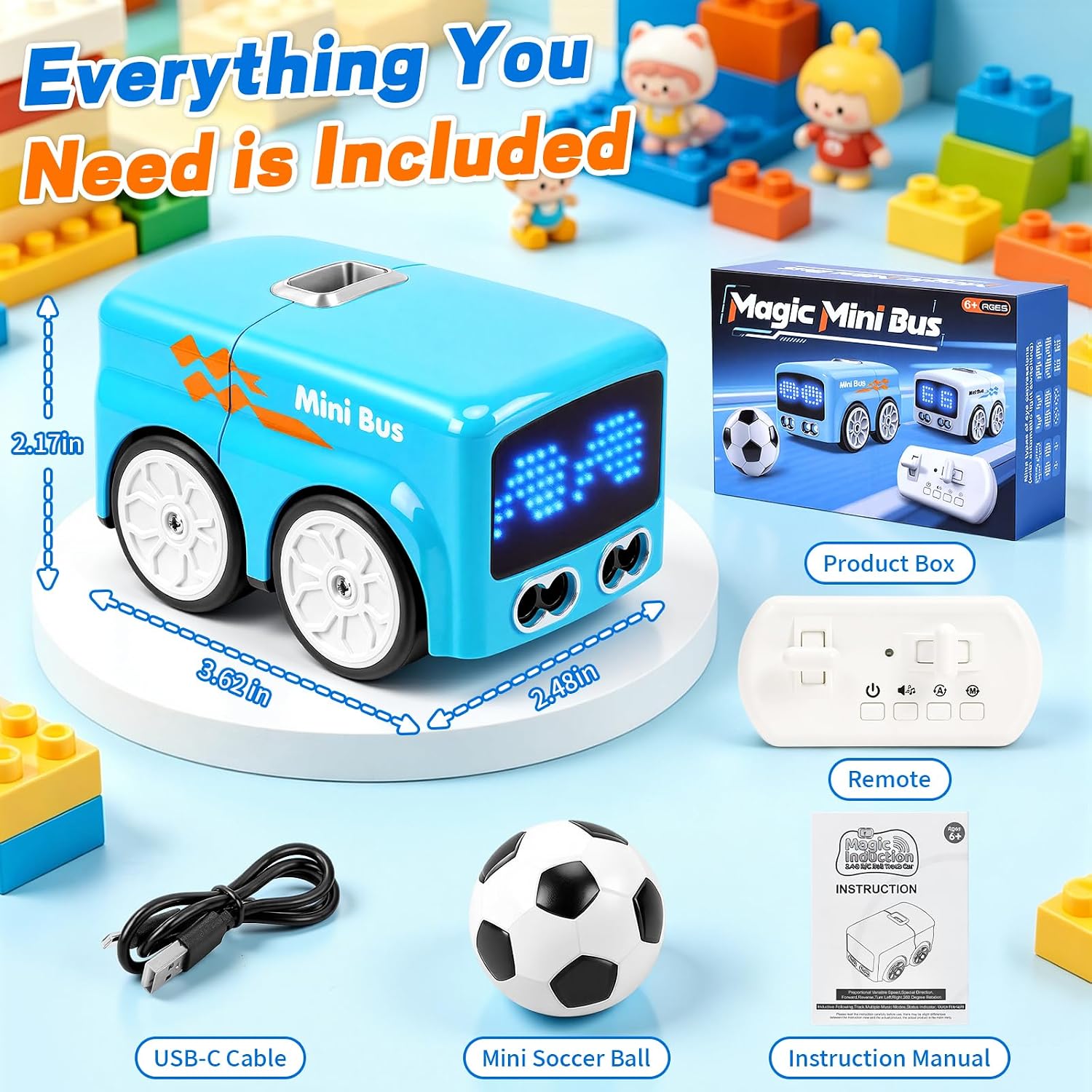 Magic Mini Bus Smart RC Toy For Kids Online in Pakistan Madina Gift