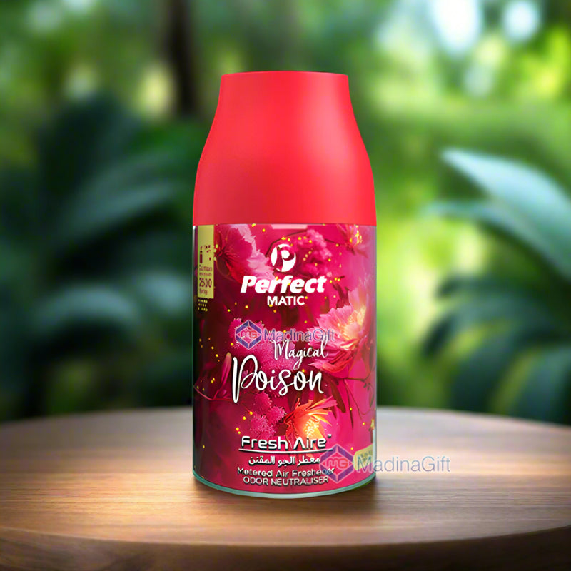 Magical Poison Perfect Matic Air Freshener Refill 250 ML For Automatic Dispenser Madina Gift
