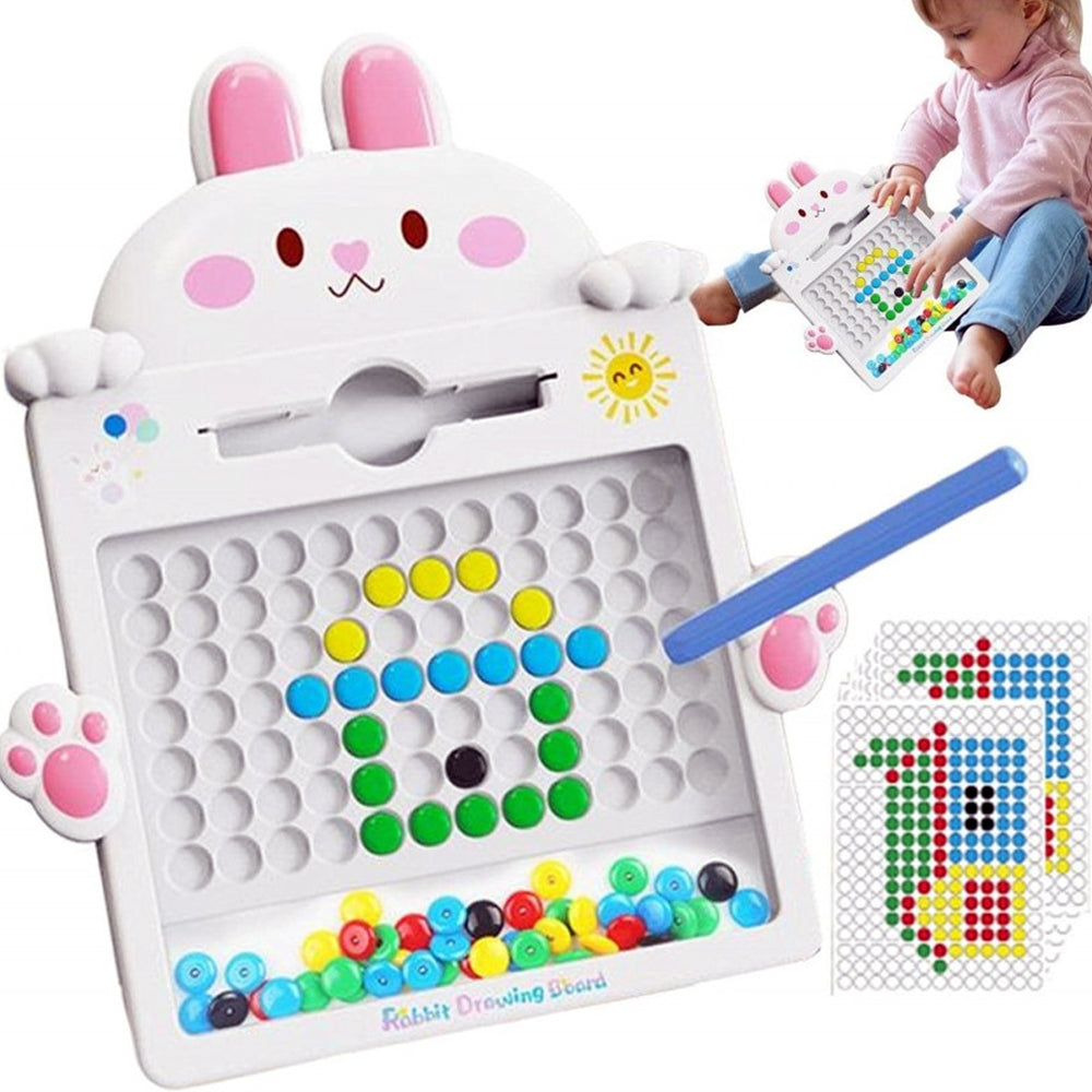 Rabbit Magnetic Drawing Board with Pen Beads CY22-1 - Madina Gift