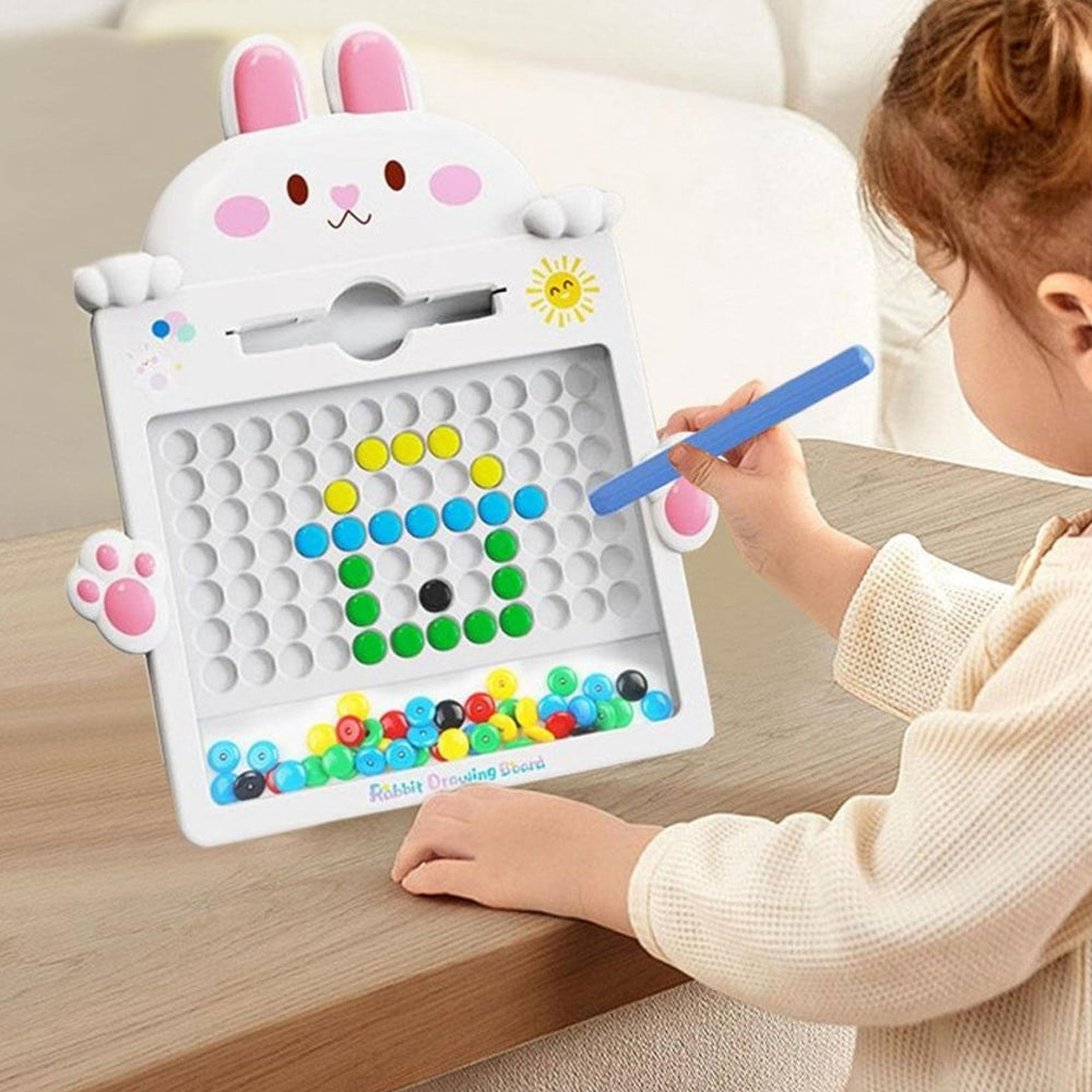 Rabbit Magnetic Drawing Board with Pen Beads CY22-1 - Madina Gift