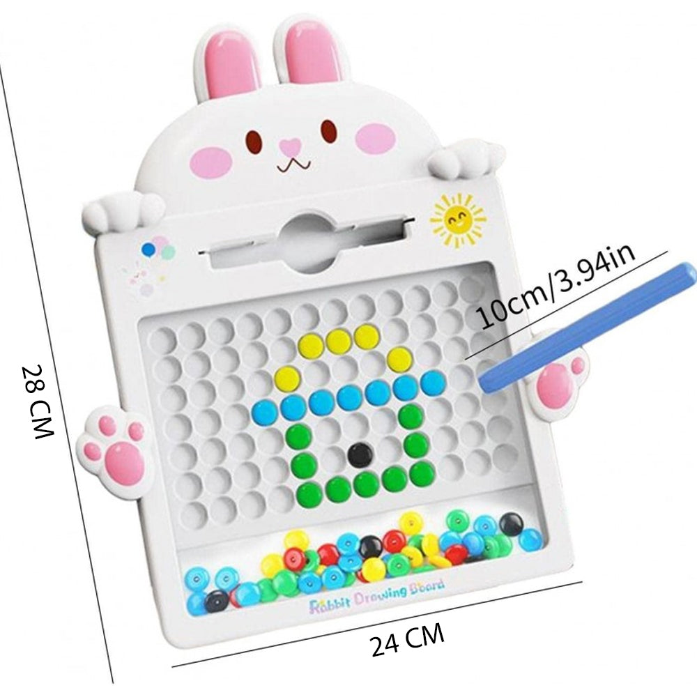 Rabbit Magnetic Drawing Board with Pen Beads CY22-1 - Madina Gift Size