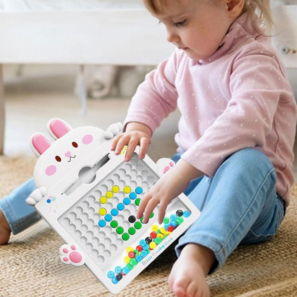 Rabbit Magnetic Drawing Board with Pen Beads CY22-1 - Madina Gift Kids