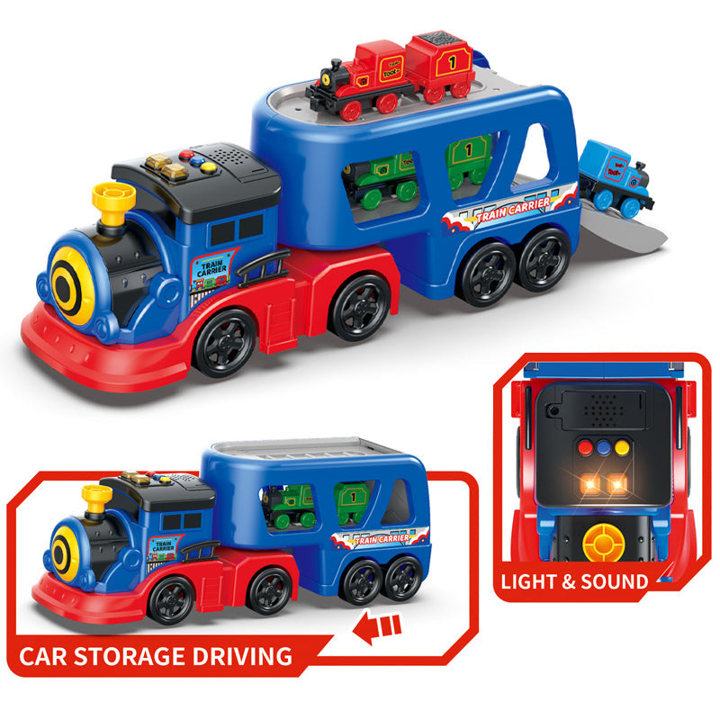 Magnetic Train with Transport Car & Storage Toy Set JP588-86 Online in Karachi Pakistan Madina Gift