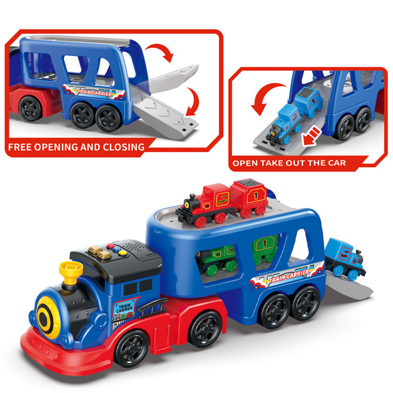 Magnetic Train with Transport Car & Storage Toy Set JP588-86 Online in Karachi Pakistan Madina Gift