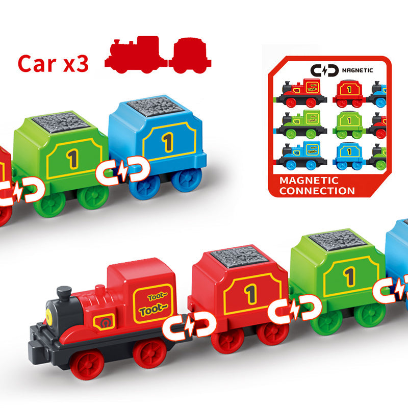 Magnetic Train with Transport Car & Storage Toy Set JP588-86 Online in Karachi Pakistan Madina Gift