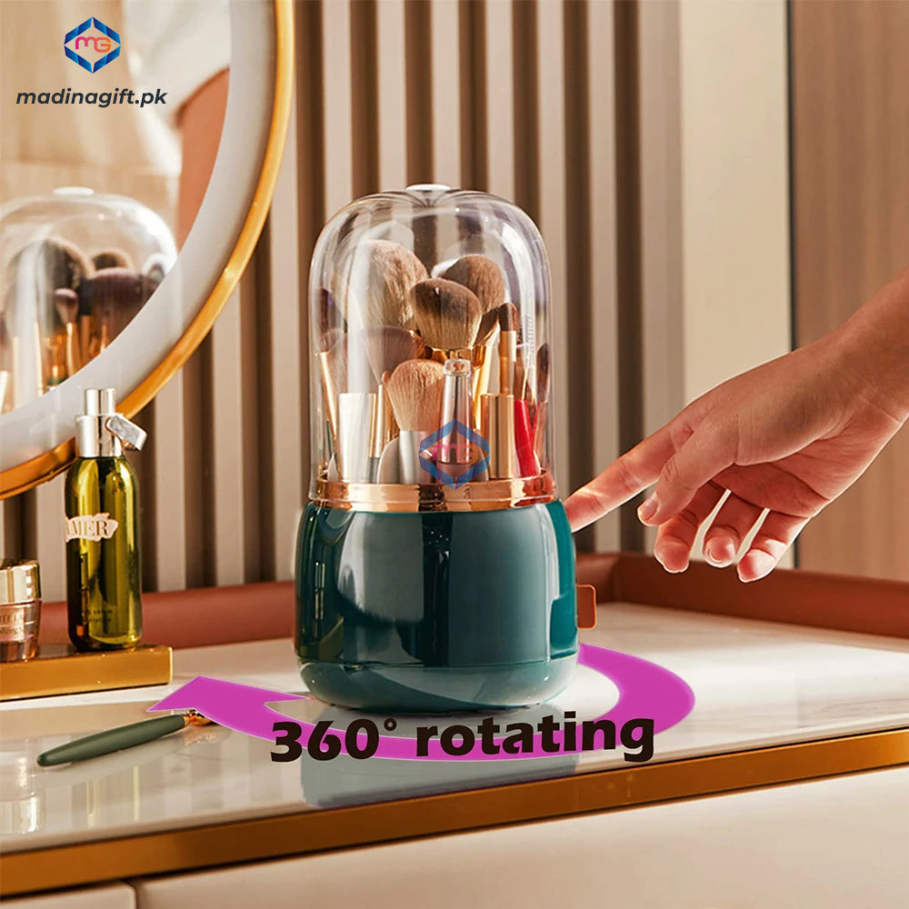 360 Rotating Makeup Brush Organizer - Madina Gift