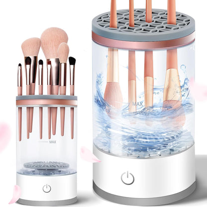 Automatic Makeup Brush Cleaner - USB Powered Rotating Tool for All Brushes Madina Gift