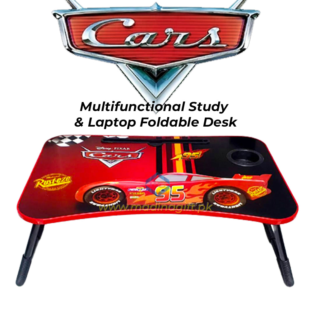 McQueen Cars Multifunctional Study & Laptop Foldable Desk - Madina Gift