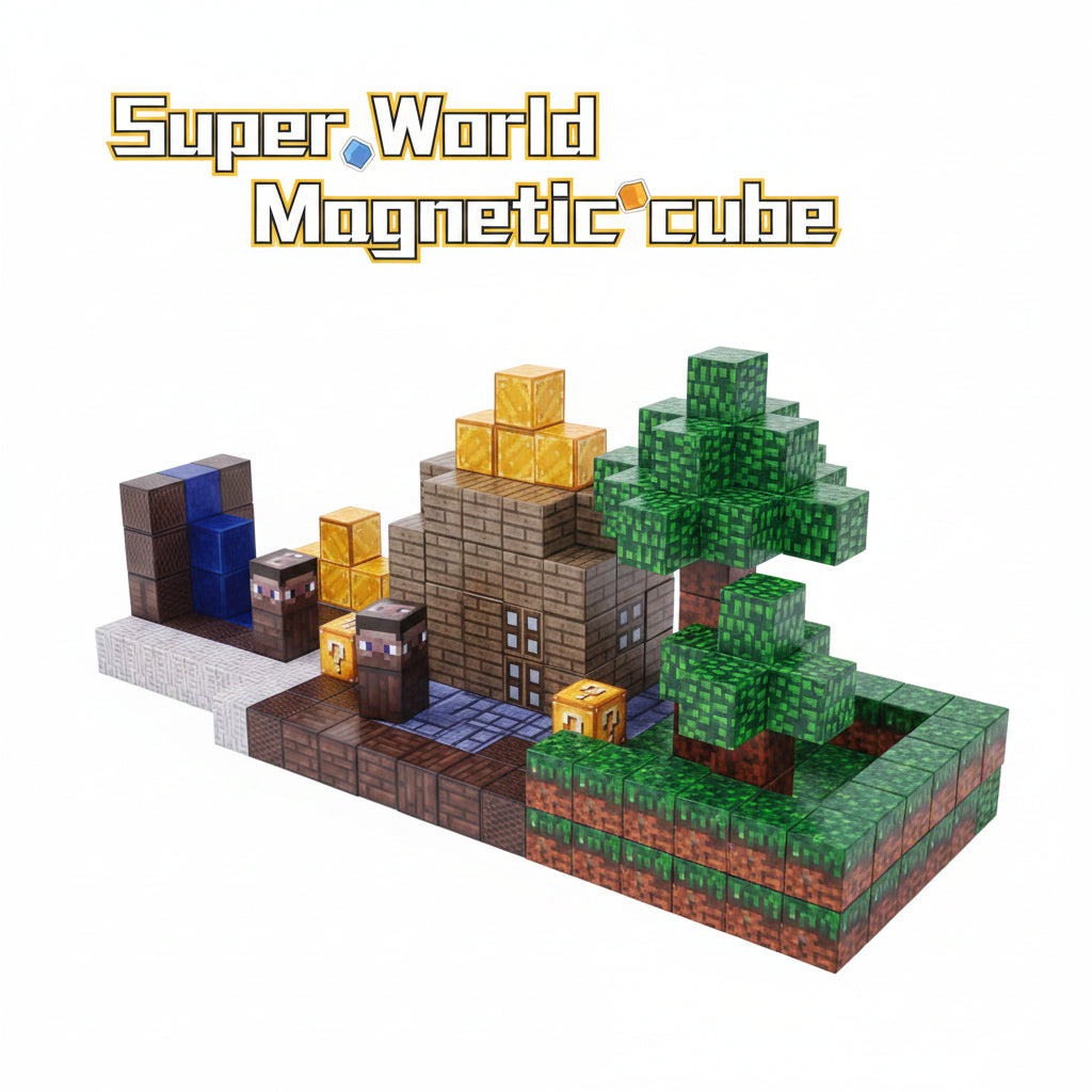 Minecraft Super World XC-B46 Magnetic Building Blocks 128 Pcs Set Online in Pakistan Madina Gift