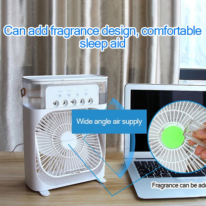 Portable Mini Cooling Fan - Air Conditioner Humidifier - Madina Gift - www.madinagift.pk