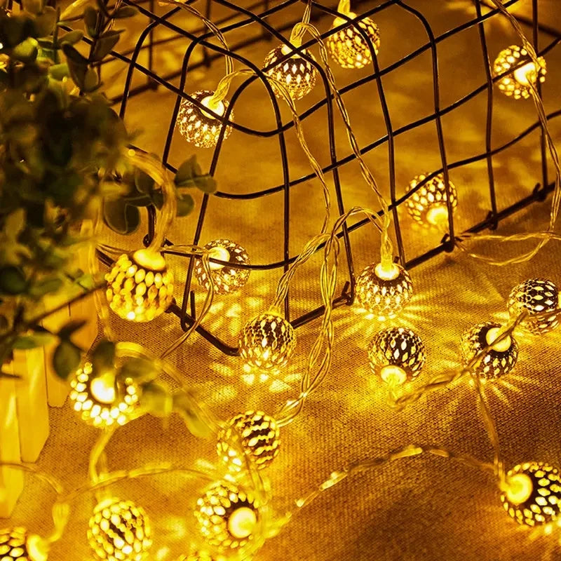 Moroccan Ball String Decoration Fairy Lights - 1.5 Meters - 10 LED