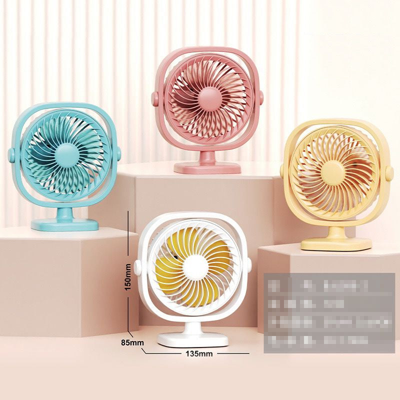 USB Rechargeable Mini Clip Fan & LED Lights For School Madina Gift